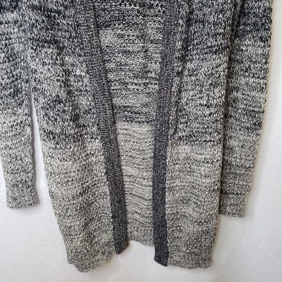 FANTASTIC Zara Men's Med/Lg LONG 100% Cotton Ombre Knit Cardigan Sweater Jacket - Picture 6 of 10